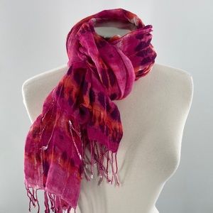 Tie Dyed Gauze Scarf OS